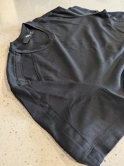 Murano Liquid Luxury Slim Fit Men’s T-Shirt in black Sz Lg Cotton Crew Neck