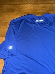Champion Men’s Double Dry Size 3XL Blue Short Sleeve Tagless Gym Workout T-Shirt