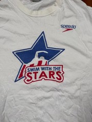 Vintage Y2K Swim W/ The Stars Speedo Camp Michal Phelps Hanes Beefy Mens Large