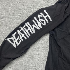 Deathwish Shirt Mens XL Black Logo Graphic Long Sleeve Tee Tagless Skateboard