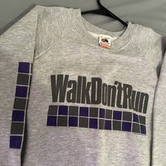 1988 Walk Don’t Run Grey/purple Vintage Shirt Men’s XL