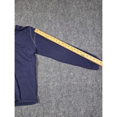 Kuhl Wildfibre Shirt Mens Medium Blue Long Sleeve Organic Cotton Zipper Pocket