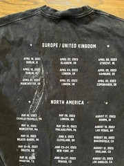 Zach Bryan Shirt Mens XL Washed Black Burn Burn World Tour 2023 Distressed