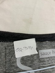 Sauce Hockey Shirt S Gray 1/2 Sleeve Poly Cotton Rayon Made USA YGI O2-331