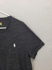 Polo Ralph Lauren Shirt Mens XL Black Custom Slim Fit Crewneck Classic Logo Tee
