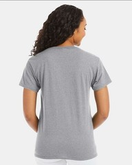 Hanes 5170 5XL EcoSmart Crewneck Short Sleeve Tee Pit to Pit 31″ Light Steel