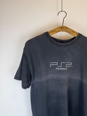 Vintage 2000s PlayStation 2 Shirt Video Game Promo PS2 Sun Faded Tee Size L