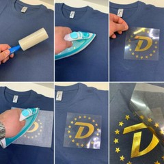 DIY Iron on Decal T-shirt Custom Heat Transfers Personalised Text Lot Printing