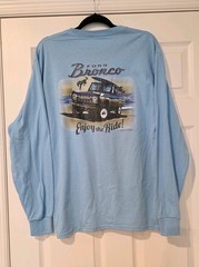 Classic Vintage Ford Bronco Enjoy the Ride Cars and Trucks Men Long Sleeve Shirt