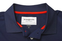 HENRI LLOYD Men T-Shirt UV Protection Polo Collar Short Sleeve Navy S