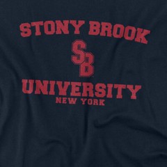 Stony Brook University Adult T-Shirt Circle Logo, Navy, S-5XL