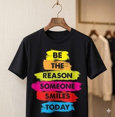 Be a Reason Someone Smiles Today Inspirational Clothes T-Shirt – H080