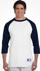 Champion 5.2 oz. Tagless Raglan Long Sleeves Baseball T-Shirt T1397