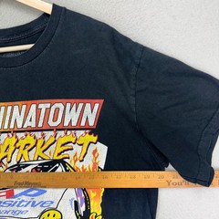 Chinatown Market T-Shirt Mens Large Black Racing Gear Graphic Tee Y2K Nascar