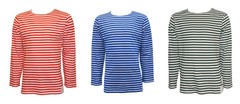 Russian Sailor Telnyashka Navy Top Striped Long Sleeve T Shirt Blue Green Red