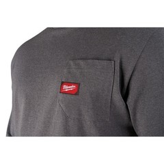 NEW Milwaukee 601G-XL Men’s Short-Sleeve Pocket T-Shirt Gray Heavy Duty XLarge