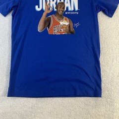 Air Jordan Wheaties T-Shirt Blue Men’s/Kids Michael Jordan Bull’s Size Small