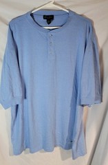 Y2K Sean John Polo Shirt Mens 2XL Blue Short Sleeve Embroidered Puff Daddy Hip