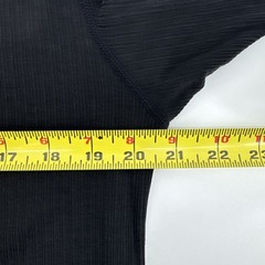 #1675 BYLT Premium Basics Drop-Cut Shirt Mens L Black Ribbed Modal Blend Tee