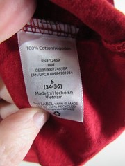 New Mens George S 34 36 Crewneck Tee Red Long Sleeve