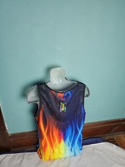 Lidipas Novelty Shirt Graphic Tank Top 3D Printed Men’s Size Large L Colorful
