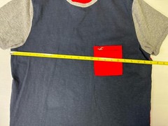 Hollister Men’s XL Blue/Red/Gray Short Sleeve Pullover T-Shirt EUC