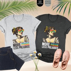Vintage Pride Graphic Tee More Pride Less Prejudice Shirt Retro Aesthetic Appare