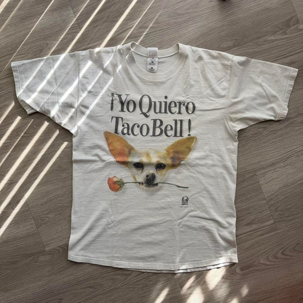 “Yo Quiero Taco Bell” Chihuahua Funny Retro Unisex T-shirt S-5XL
