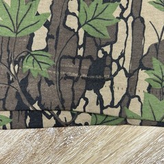 Vintage Ace Sportswear Trebark Camo Shirt XXL Single Stitch Tree Leaf Camouflage