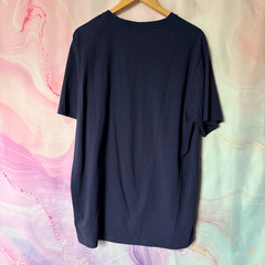 U.S. Polo Assn XL Navy Blue Short Sleeve Tee V-neck Shirt Preppy Casual Sporty