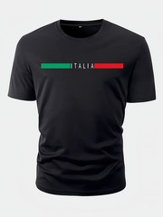 Mens Italia Flag T-Shirt Italy Pride Italian Graphic Tee