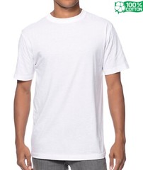 GEMROCK SHORT SLEEVES WHITE T-SHIRT CREW NECK x 2 PCS