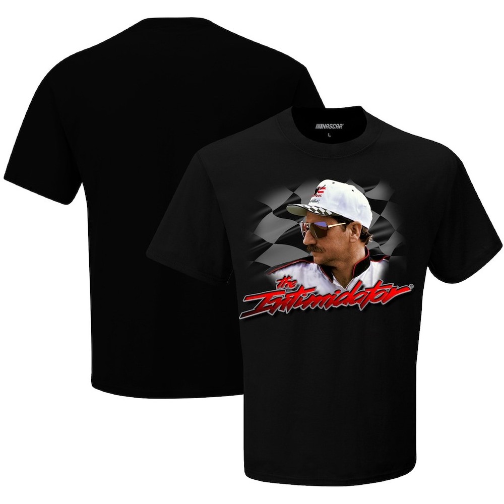 Dale Earnhardt Intimidator Racing T Shirt Vintage Fan Graphic Tee Black
