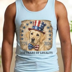 Yellow Lab Patriotic Tank Top