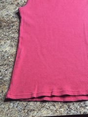 Vintage Men’s Black V Neck Tank Top Red Tank Top Large International Male