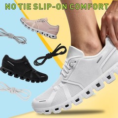 2 Pairs 1/10″ (2.5mm) Elastic Thin Shoe Laces, Stretch Round Shoelaces Shoe S…