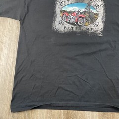 Harley Davidson T Shirt Work Sucks It’s Time To Ride Y2K Men’s 2XL Hanes Beefy T