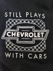 JOE BLOW T’S CHEVROLET STILL PLAYS WITH CARS BLACK TEE SHIRT CVCSP