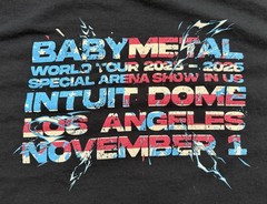 BABYMETAL Shirt Adult Small METAL FORTH World Tour 2025-2026 Pop-Up Exclusive