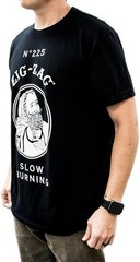Zig-Zag Vintage Classic T-Shirt – Soft Cotton Blend Crew Neck Tee Black or White