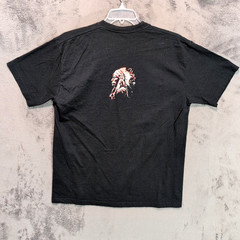 Indian Chief Shirt Adult Extra Large Black Graphic Pop Art Screen Print Mens