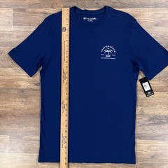 Travis Mathew T Shirt Mens Small Blue Crew Neck Cotton Short Sleeve Golf NEW