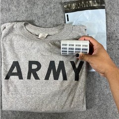 VTG 90s US Army Physical Fitness Uniform Shirt Mens Medium Gray Single Stitch