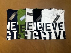 Never Give Up White T-Shirt Size L Motivational Graphic Unisex Cotton Tee