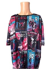 Fresh Prints All Over Print Styled Tokyo Art Mens Shirt Size 3XL 100% Polyester