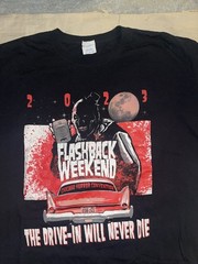 Flashback Weekend 2023 Black Chicago Horror Convention T Shirt Sz XL Terrorizer