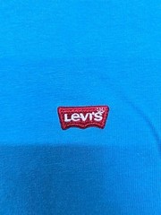 Levi Strauss Men’s T-Shirt Blue Logo Cotton Size XL Regular