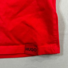 Hugo Boss T Shirt Mens Small Red Logo Print Short Sleeve Crew Neck Pullover