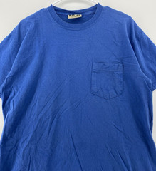 Vintage 90s Russell Athletic Pro Cotton Front Pocket Shirt Men’s M Blue