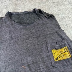 Vintage Boothill Saloon Shirt Mens Small Black 1980s Paper Thin Distressed